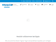 Tablet Screenshot of epple-mm.de